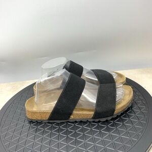 Birkis Birkenstock Curacao Sandals Women 39 Size 8 Shoes Black Stretch Narrow